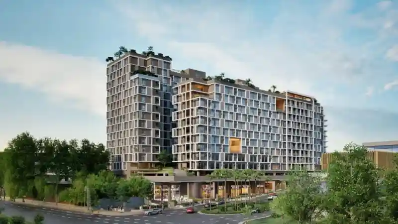 North Grove at Pristina Town — street-level perspective of the two towers, Brgy. Bacayan Cebu City