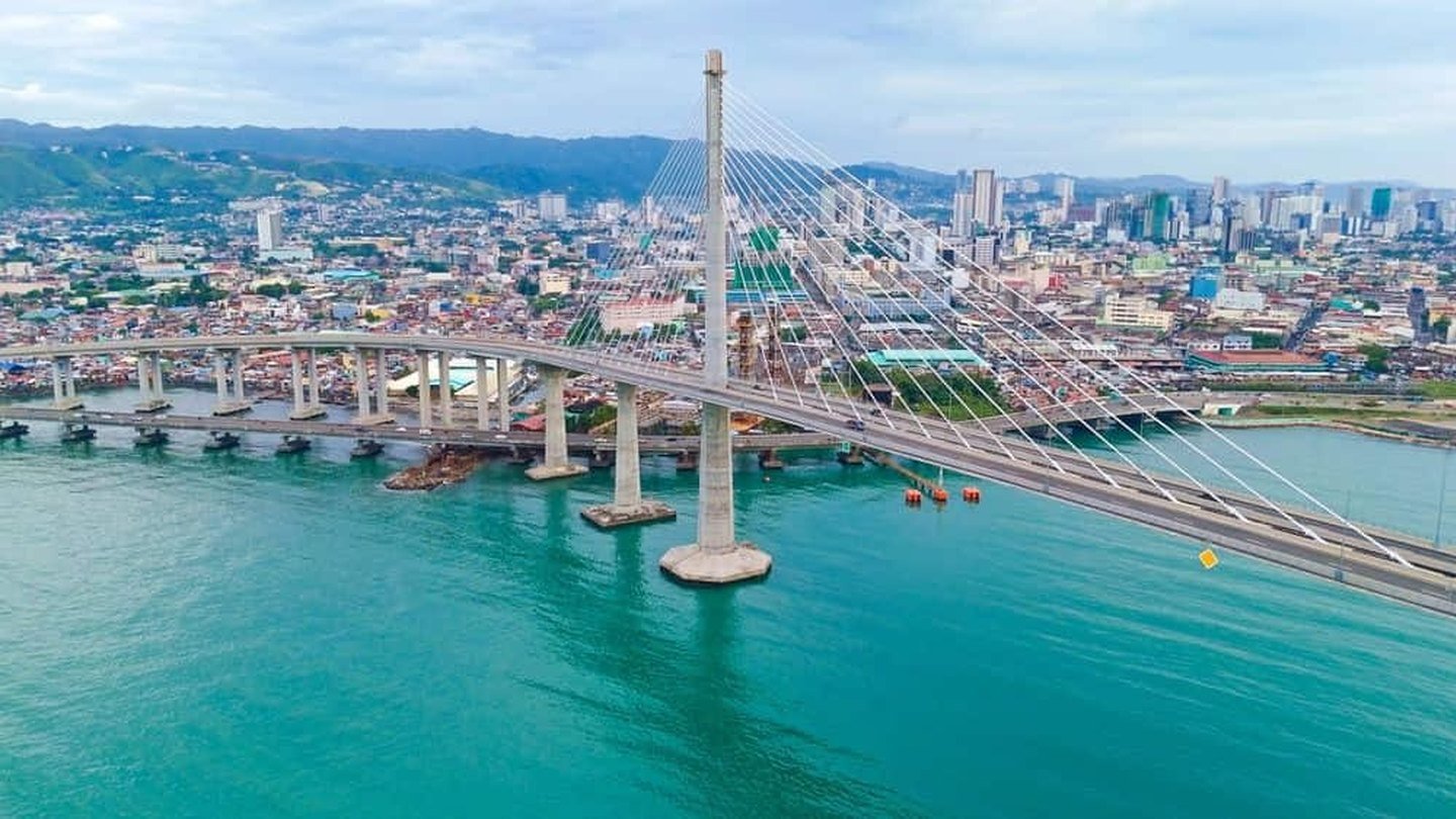 Cebu bridge and skyline representing Metro Cebu location choices